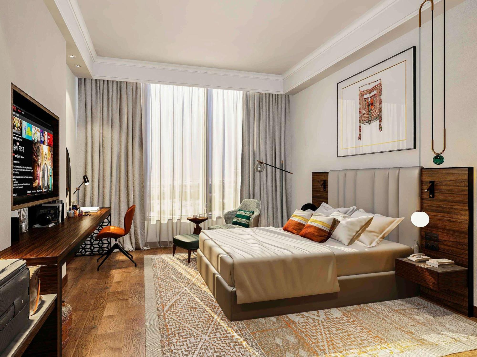 Swissotel Living Джидда Екстер'єр фото A bedroom at the hotel
